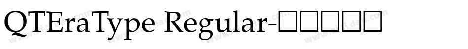 QTEraType Regular字体转换
